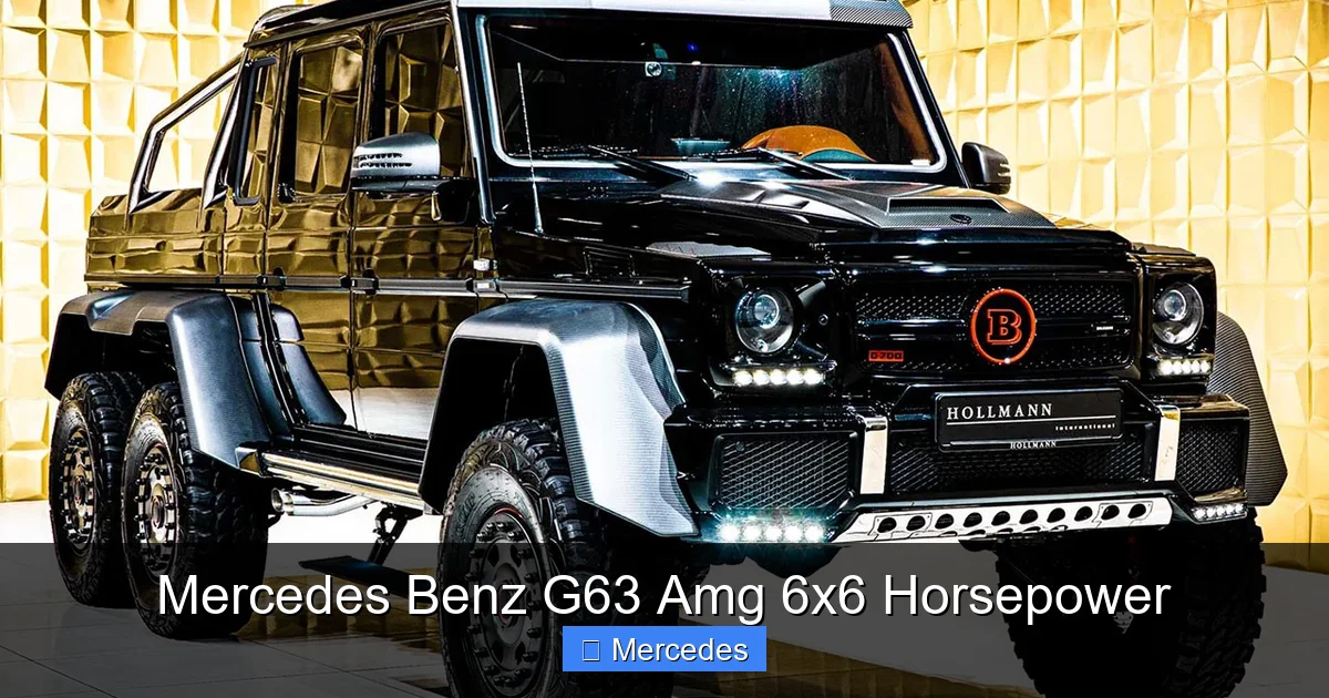 Mercedes Benz G63 Amg 6x6 Horsepower