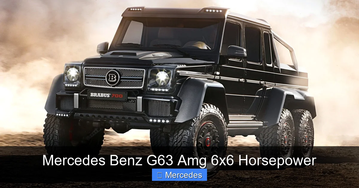 Mercedes Benz G63 Amg 6x6 Horsepower