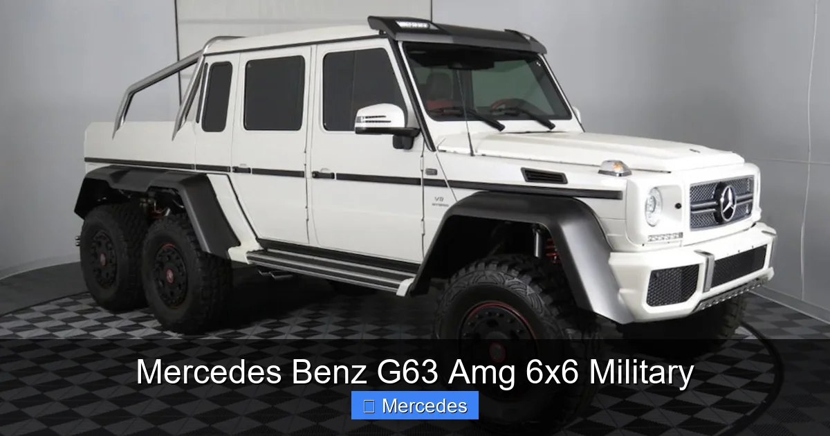 Mercedes Benz G63 Amg 6x6 Military