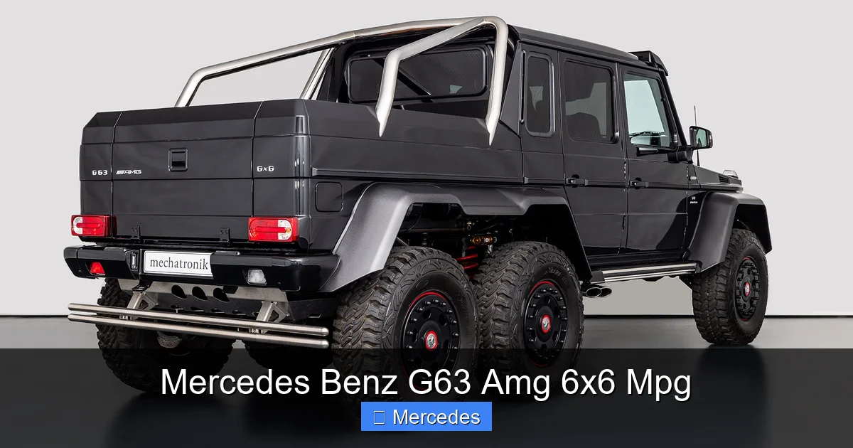 Mercedes Benz G63 Amg 6x6 Mpg