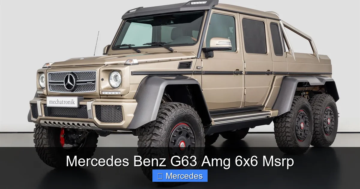 Mercedes Benz G63 Amg 6x6 Msrp