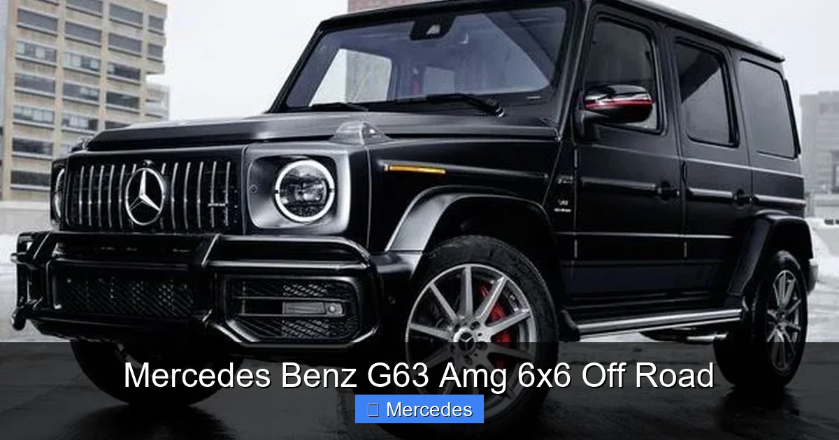 Mercedes Benz G63 Amg 6x6 Off Road