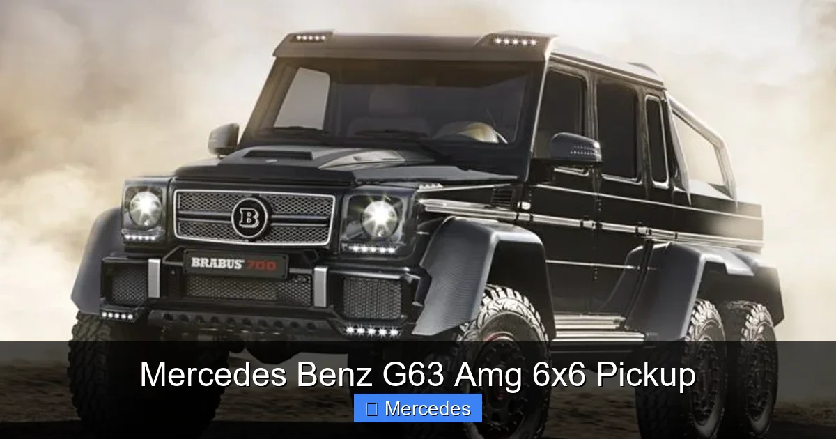 Mercedes Benz G63 Amg 6x6 Pickup