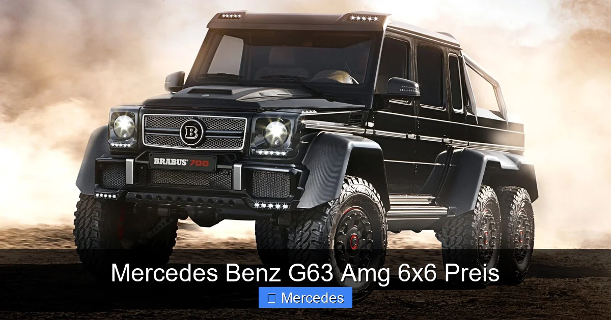 Mercedes Benz G63 Amg 6x6 Preis
