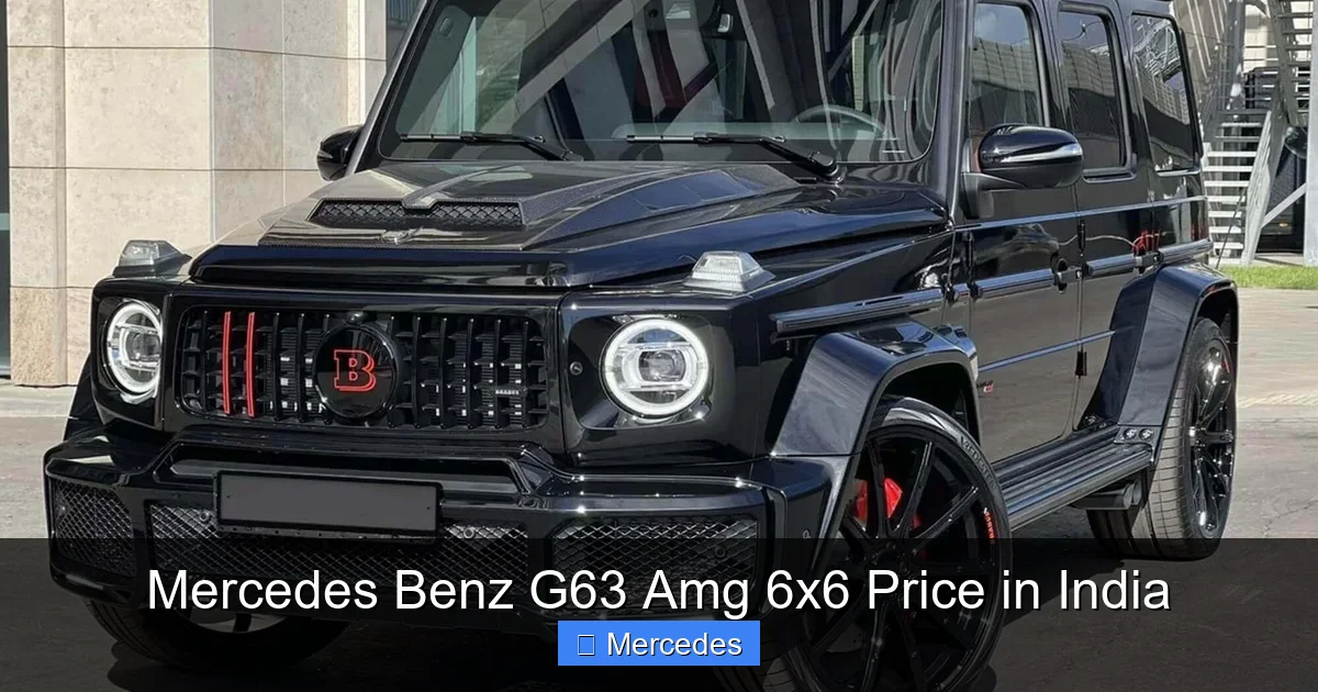 Mercedes Benz G63 Amg 6x6 Price in India