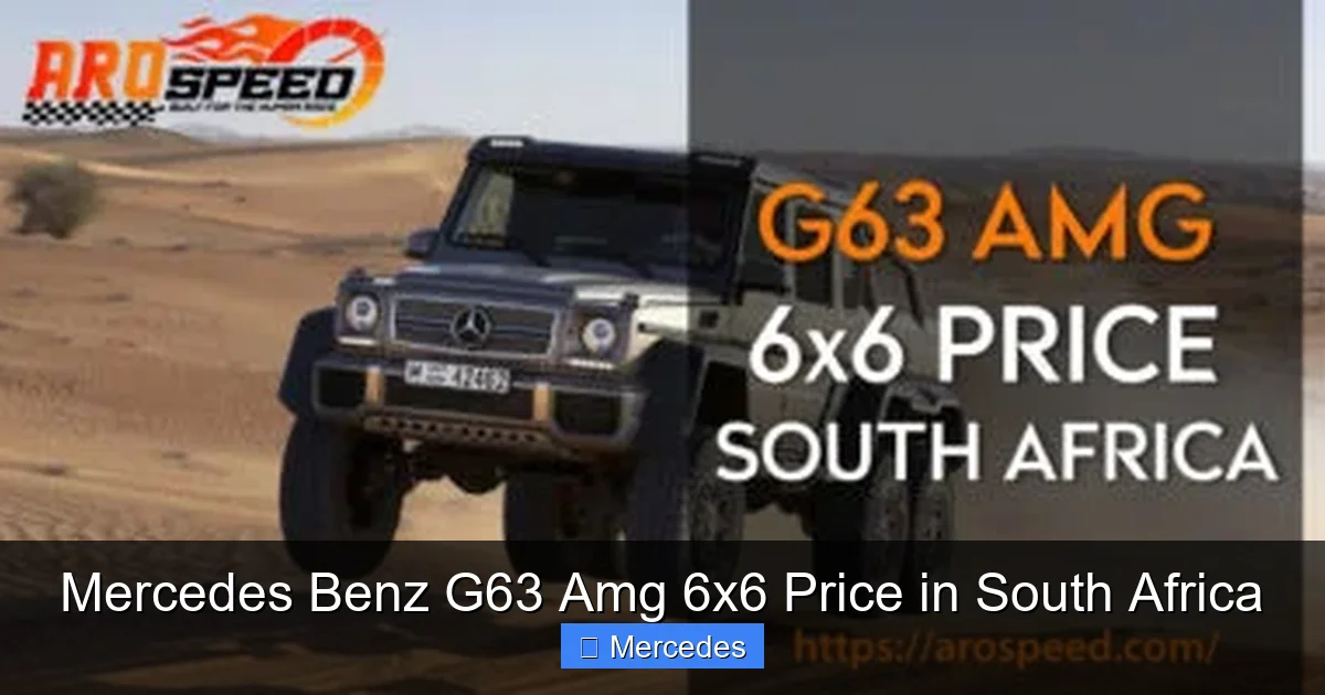 Mercedes Benz G63 Amg 6x6 Price in South Africa