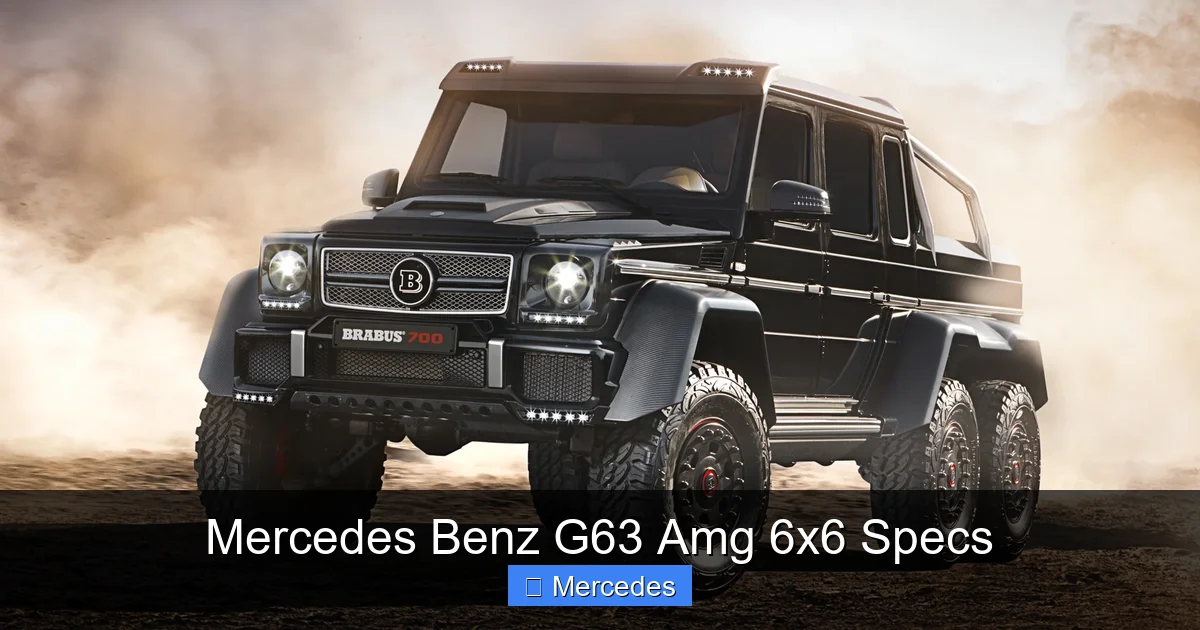 Mercedes Benz G63 Amg 6x6 Specs