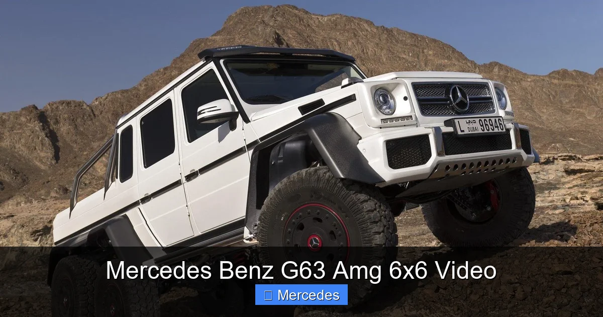 Mercedes Benz G63 Amg 6x6 Video