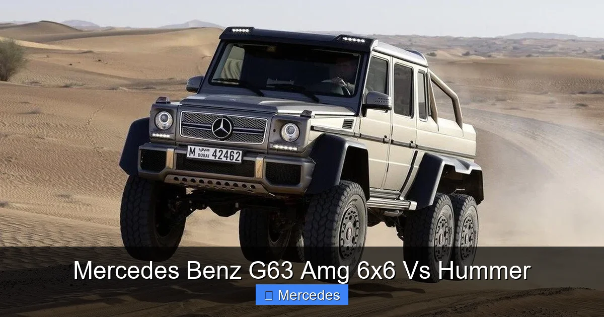 Mercedes Benz G63 Amg 6x6 Vs Hummer