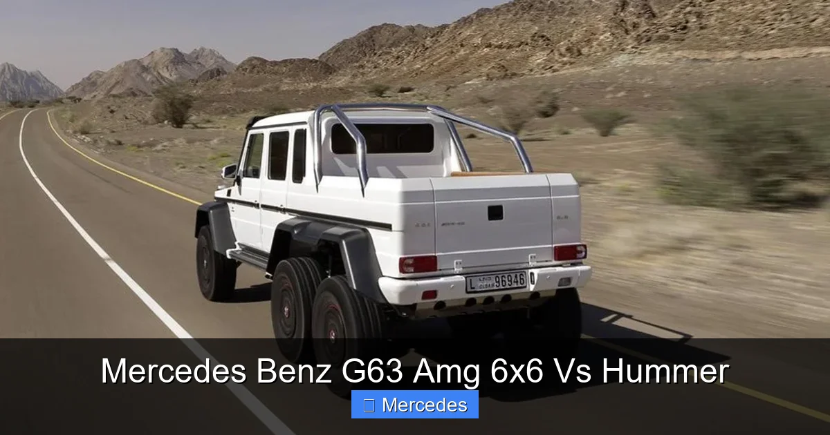 Mercedes Benz G63 Amg 6x6 Vs Hummer