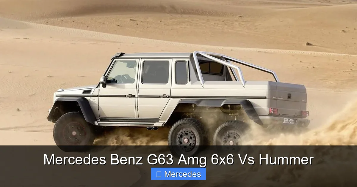 Mercedes Benz G63 Amg 6x6 Vs Hummer
