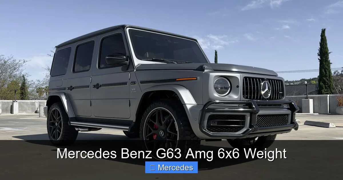 Mercedes Benz G63 Amg 6x6 Weight