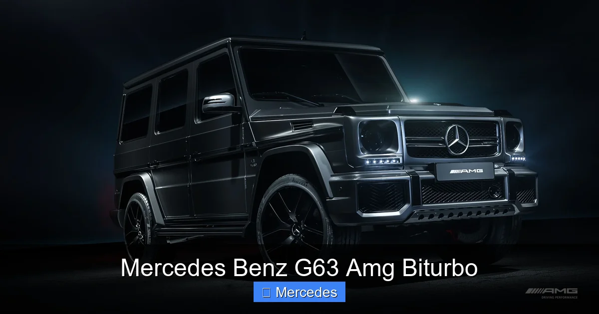 Mercedes Benz G63 Amg Biturbo