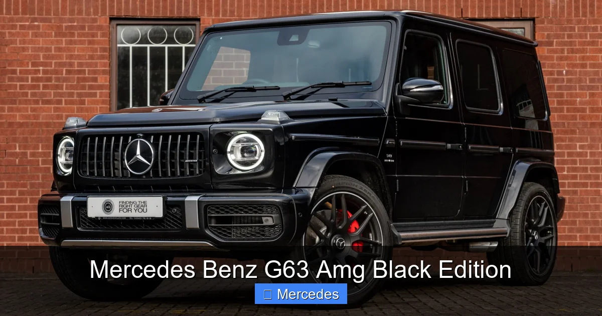 Mercedes Benz G63 Amg Black Edition