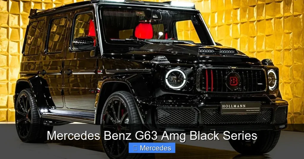 Mercedes Benz G63 Amg Black Series