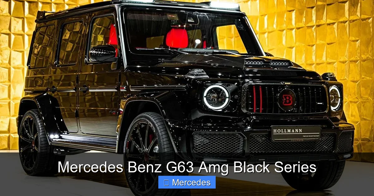 Mercedes Benz G63 Amg Black Series