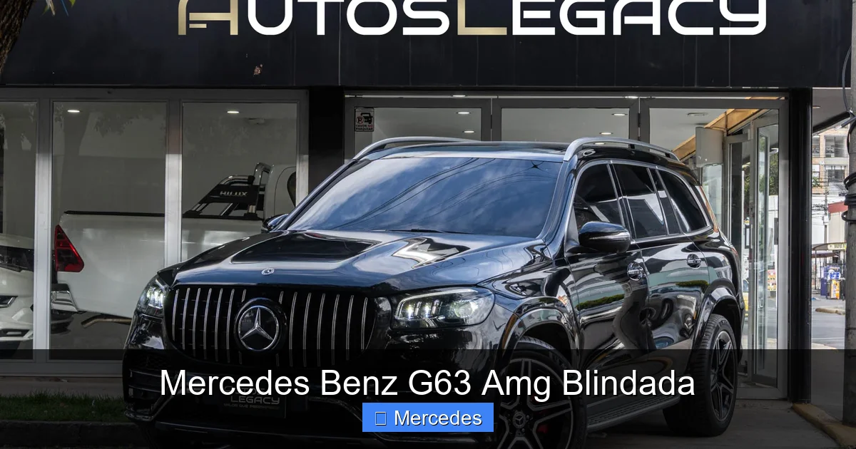 Mercedes Benz G63 Amg Blindada