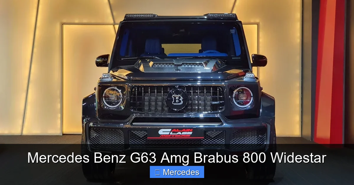 Mercedes Benz G63 Amg Brabus 800 Widestar