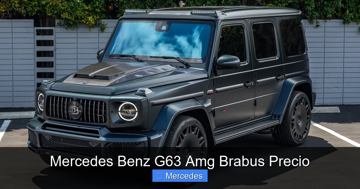 Mercedes Benz G63 Amg Brabus Precio