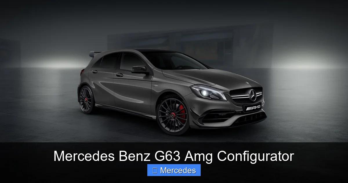 Mercedes Benz G63 Amg Configurator