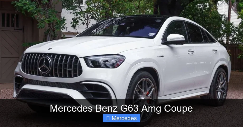 Mercedes Benz G63 Amg Coupe
