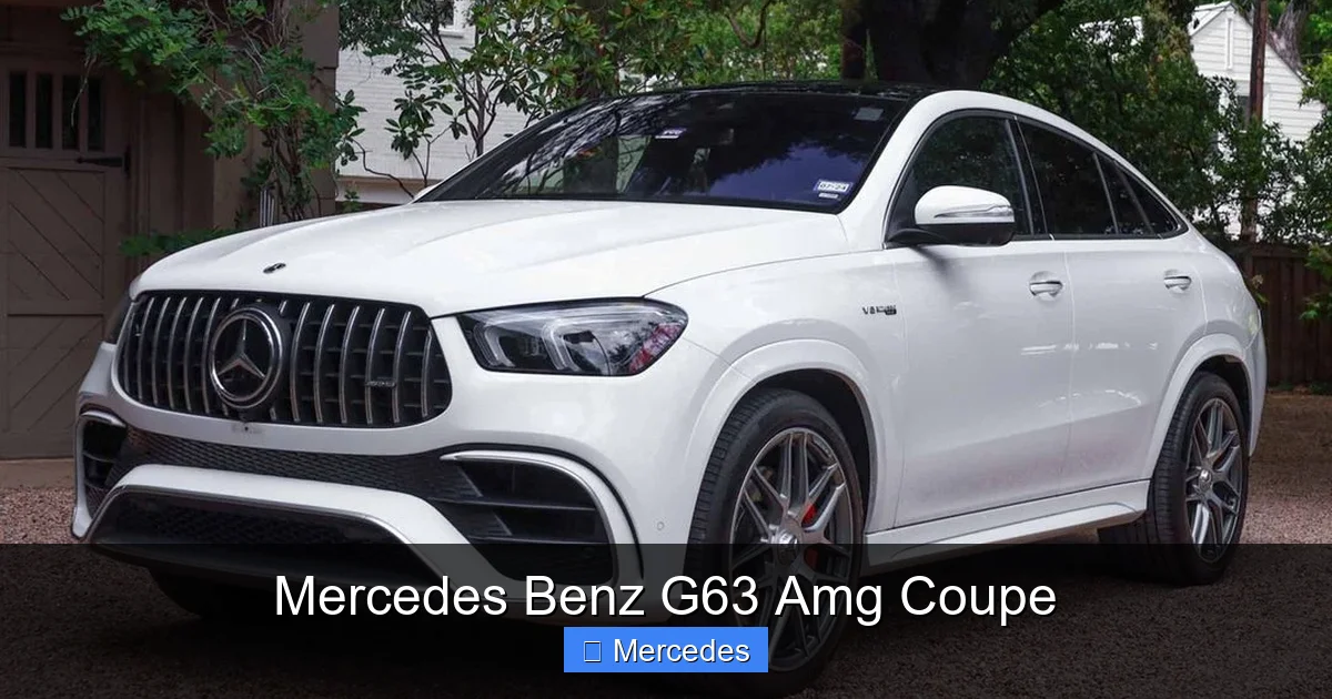 Mercedes Benz G63 Amg Coupe