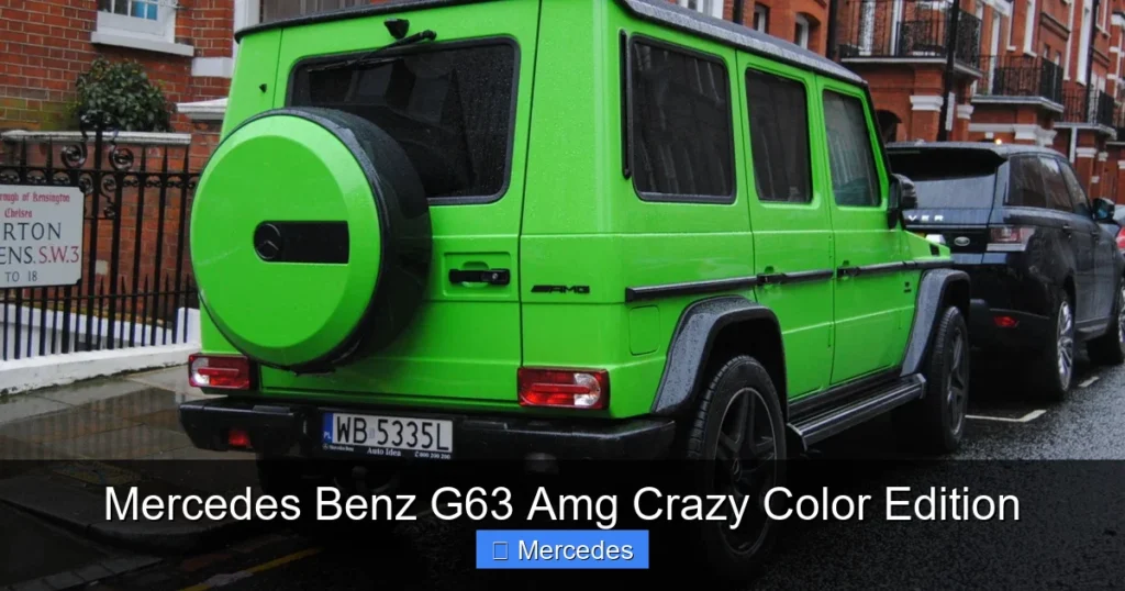 Mercedes Benz G63 Amg Crazy Color Edition