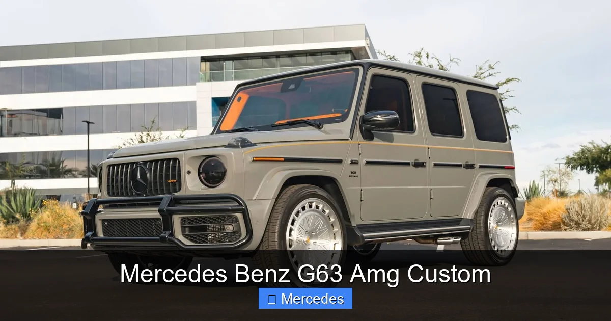 Mercedes Benz G63 Amg Custom