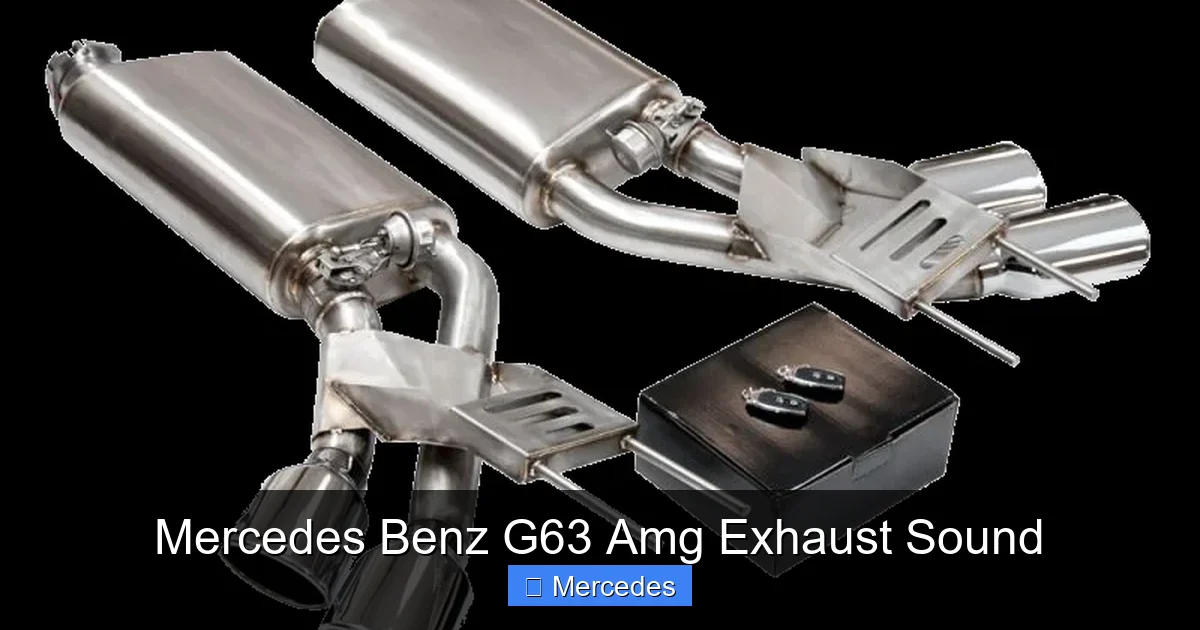 Mercedes Benz G63 Amg Exhaust Sound