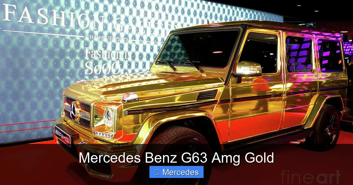Mercedes Benz G63 Amg Gold