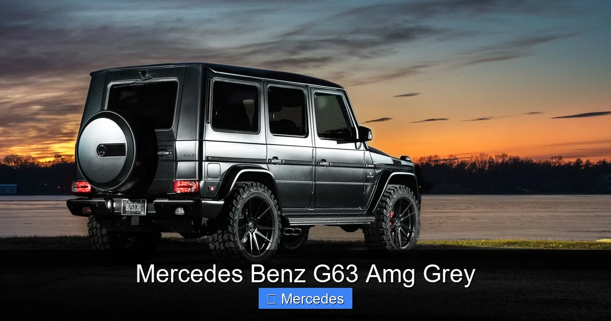 Mercedes Benz G63 Amg Grey