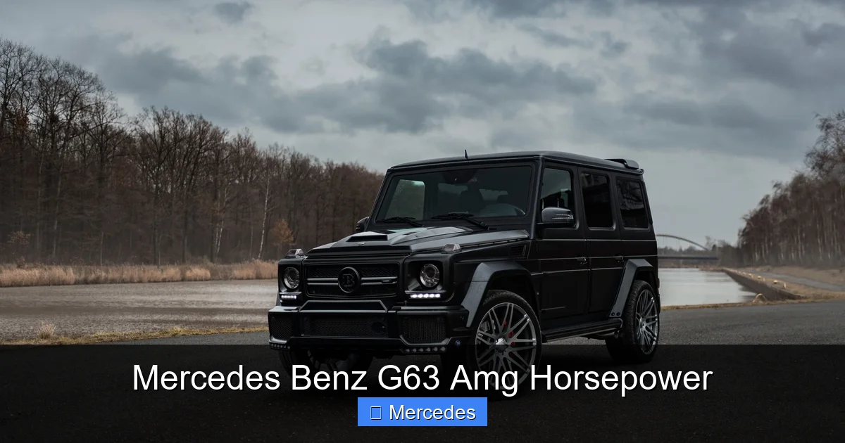 Mercedes Benz G63 Amg Horsepower