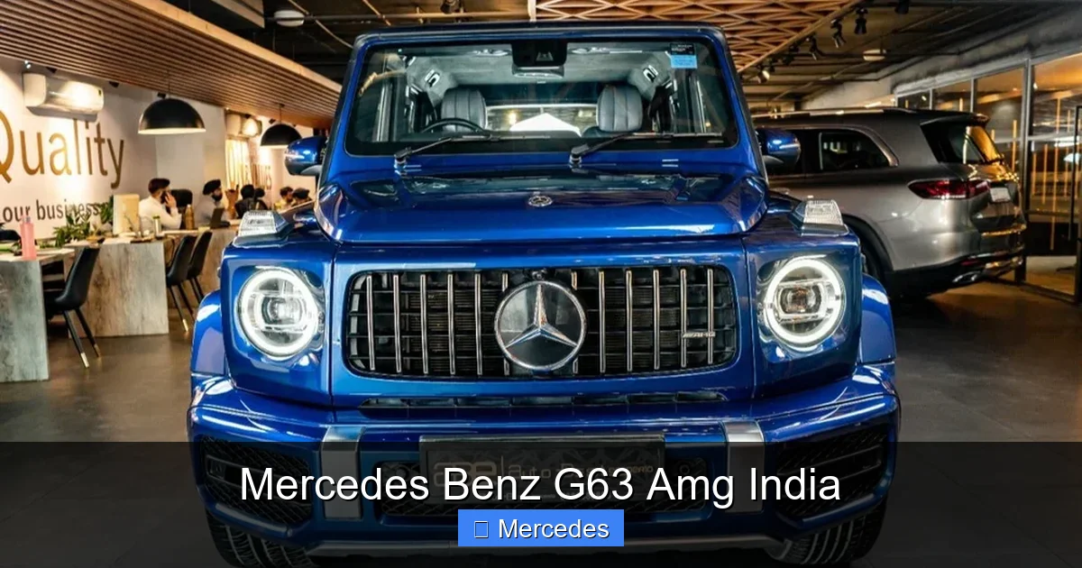 Mercedes Benz G63 Amg India