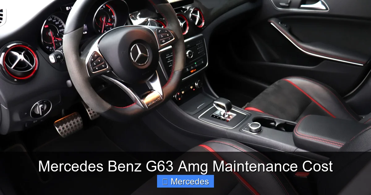 Mercedes Benz G63 Amg Maintenance Cost