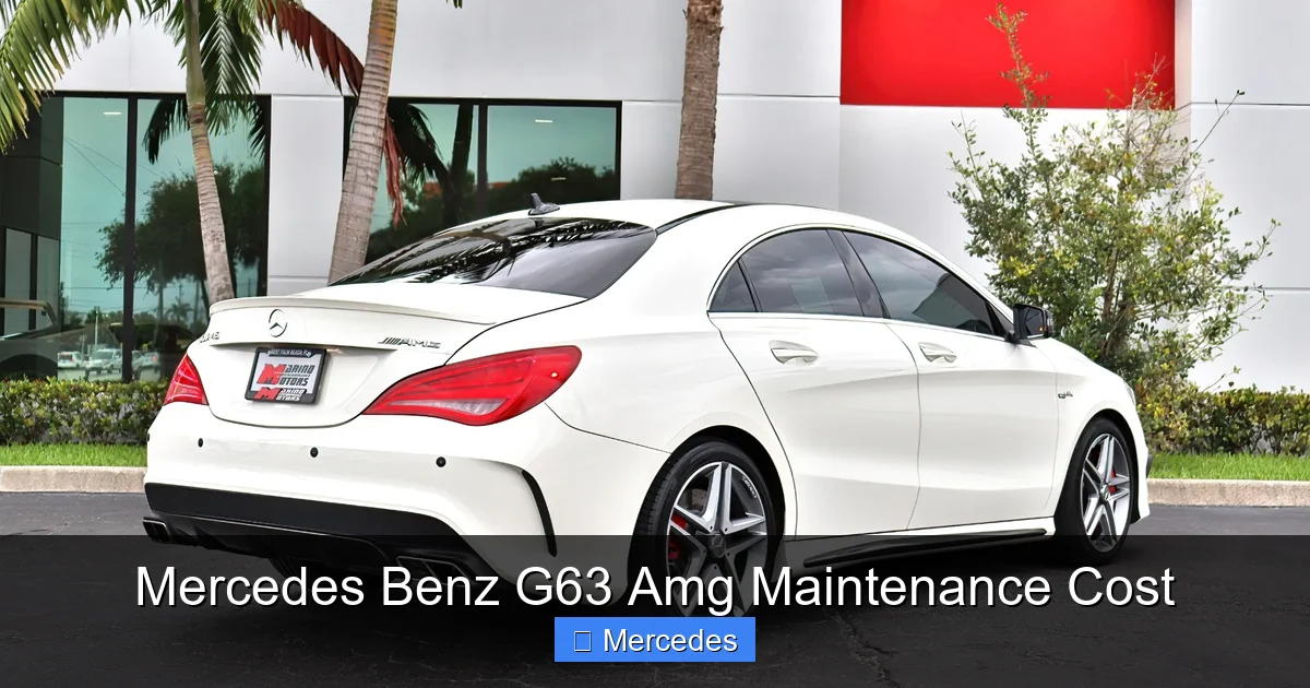 Mercedes Benz G63 Amg Maintenance Cost