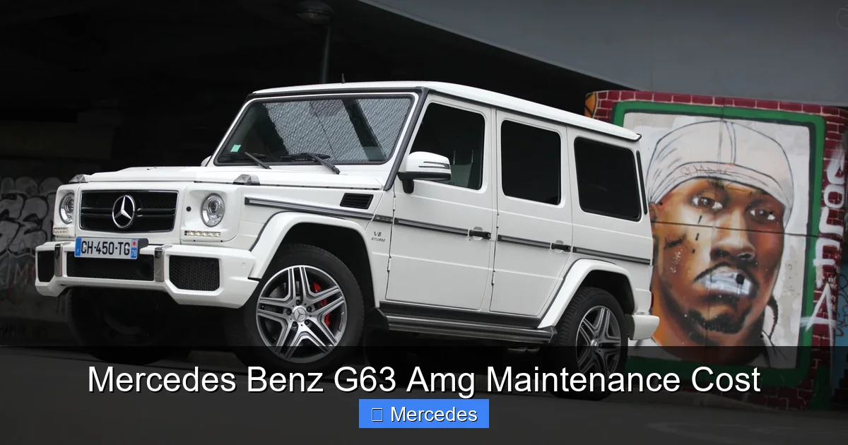 Mercedes Benz G63 Amg Maintenance Cost
