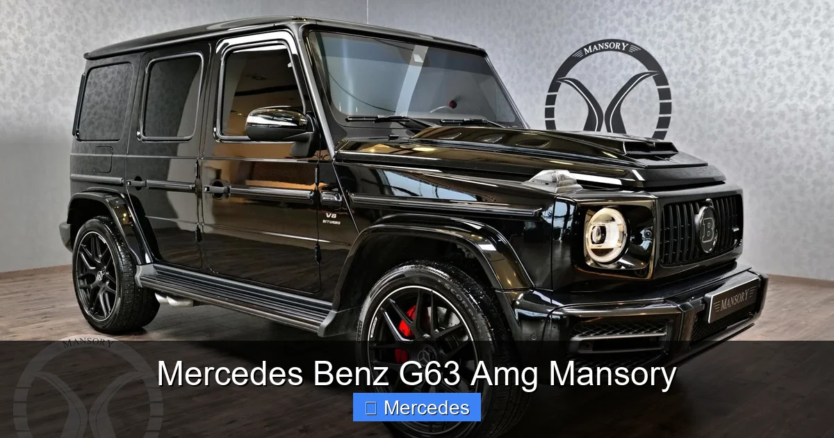 Mercedes Benz G63 Amg Mansory
