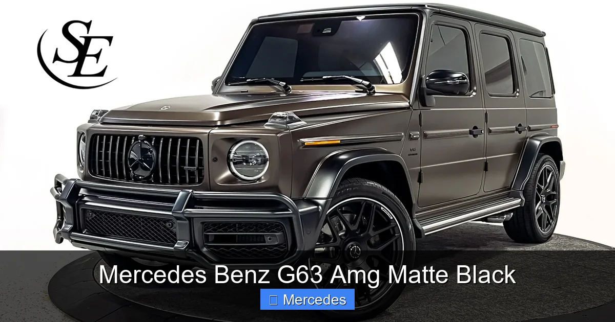 Mercedes Benz G63 Amg Matte Black