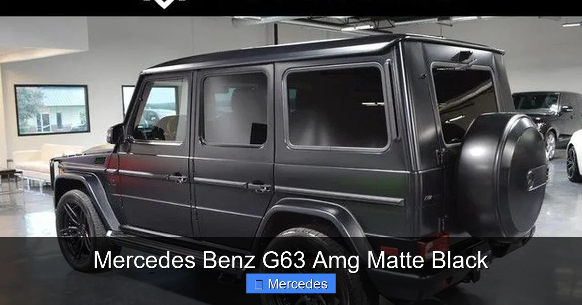 Mercedes Benz G63 Amg Matte Black