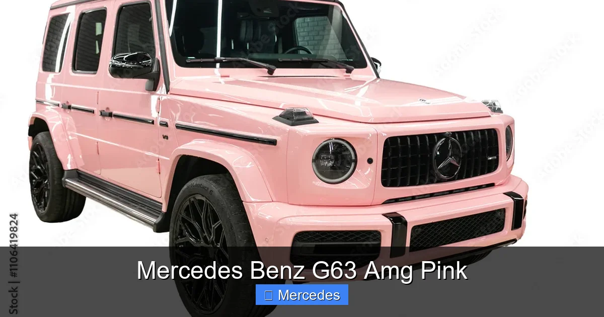 Mercedes Benz G63 Amg Pink