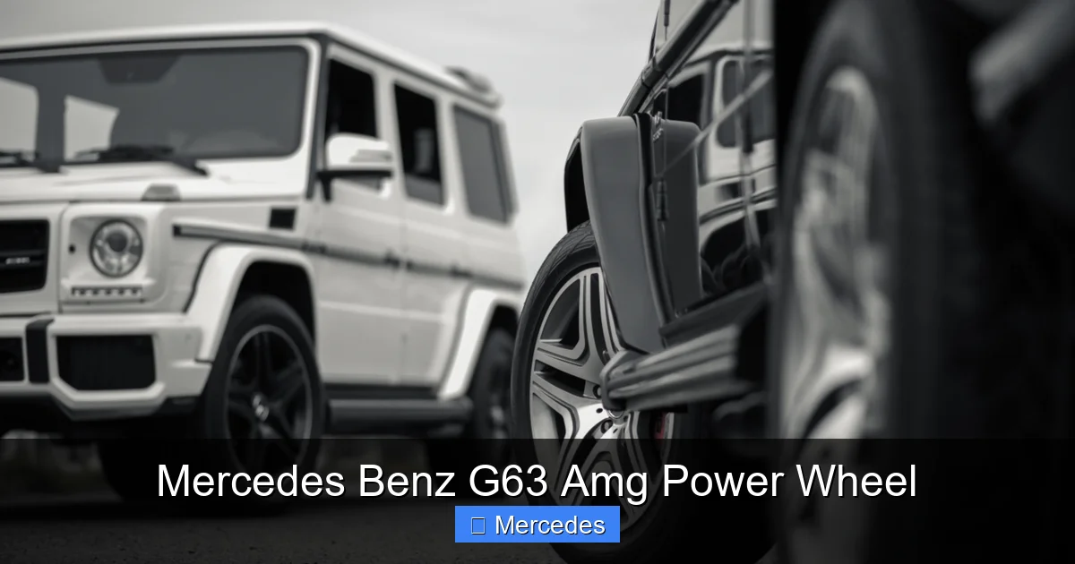 Mercedes Benz G63 Amg Power Wheel