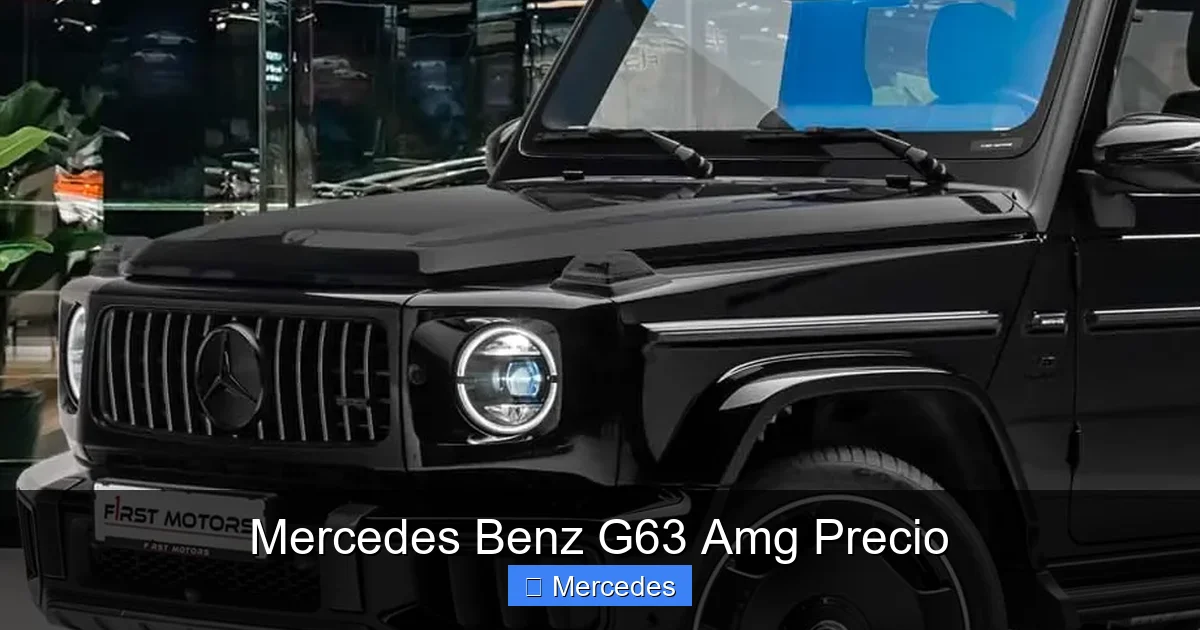 Mercedes Benz G63 Amg Precio
