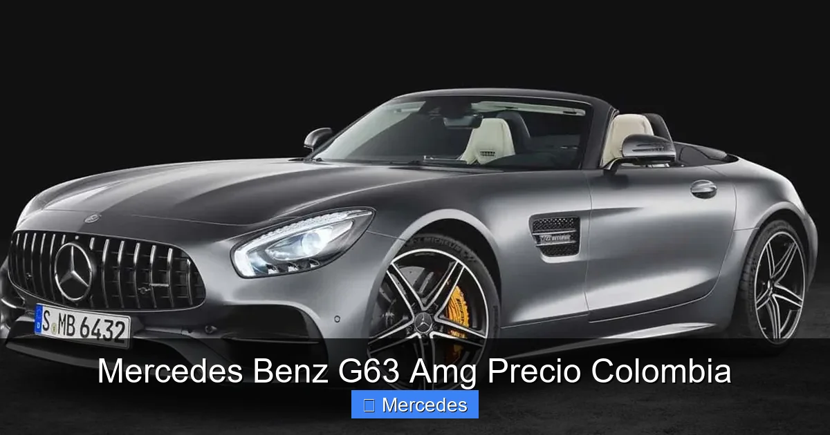 Mercedes Benz G63 Amg Precio Colombia