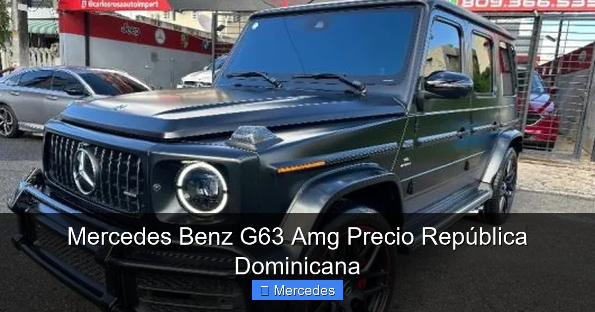 Mercedes Benz G63 Amg Precio República Dominicana