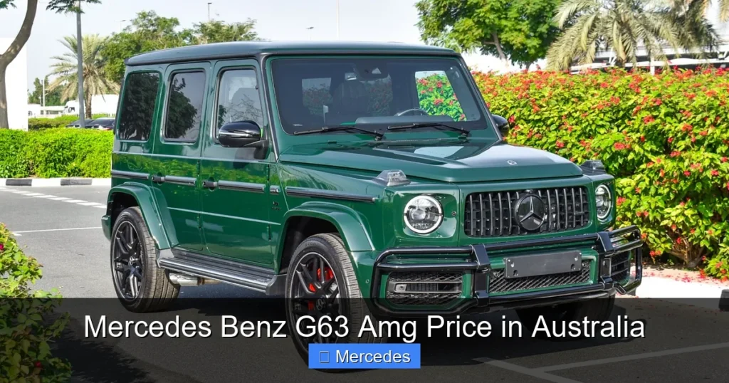 Mercedes Benz G63 Amg Price in Australia