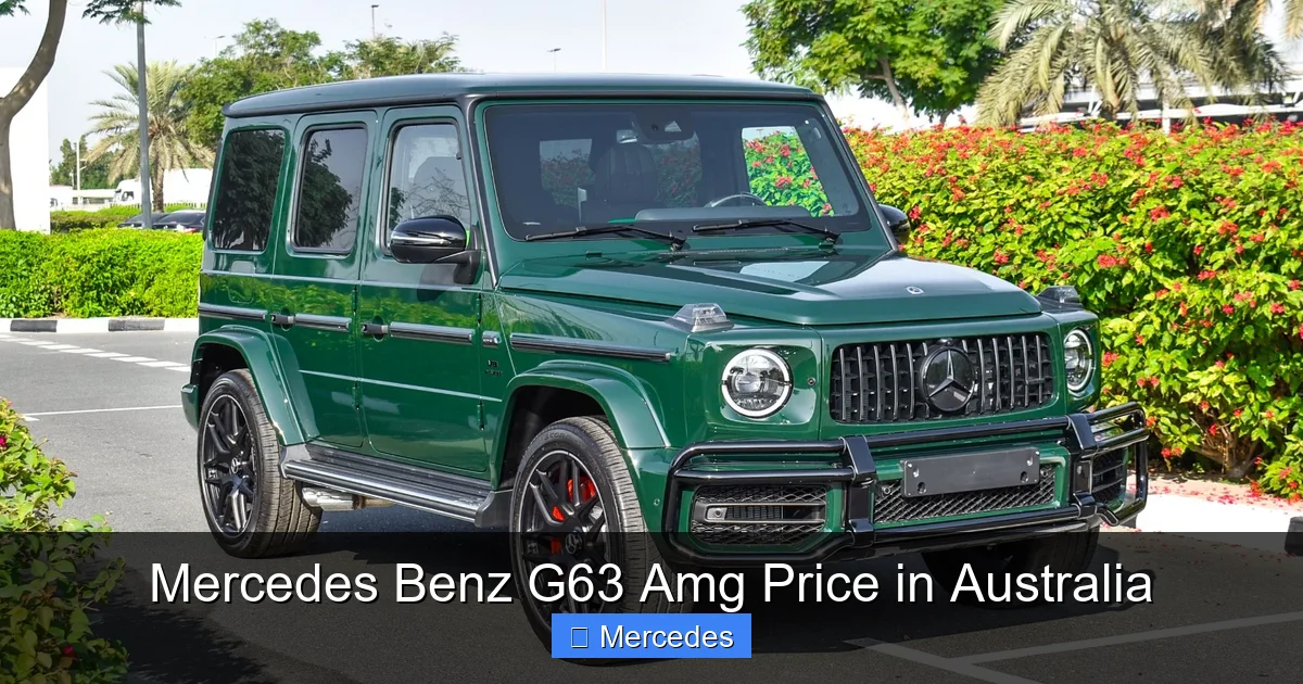 Mercedes Benz G63 Amg Price in Australia
