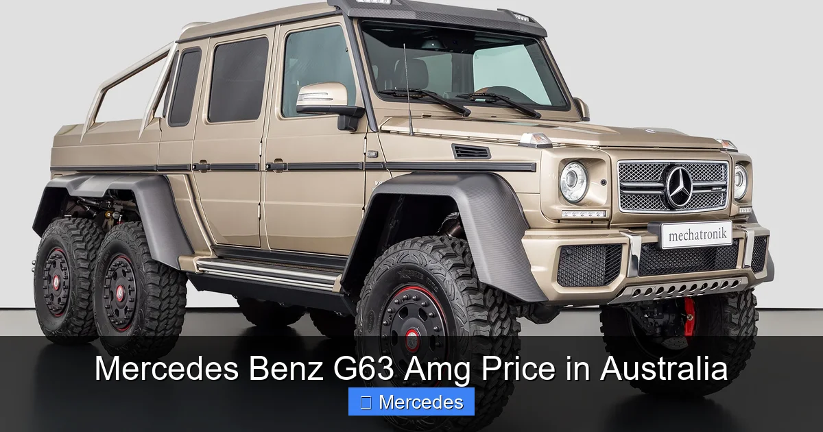 Mercedes Benz G63 Amg Price in Australia
