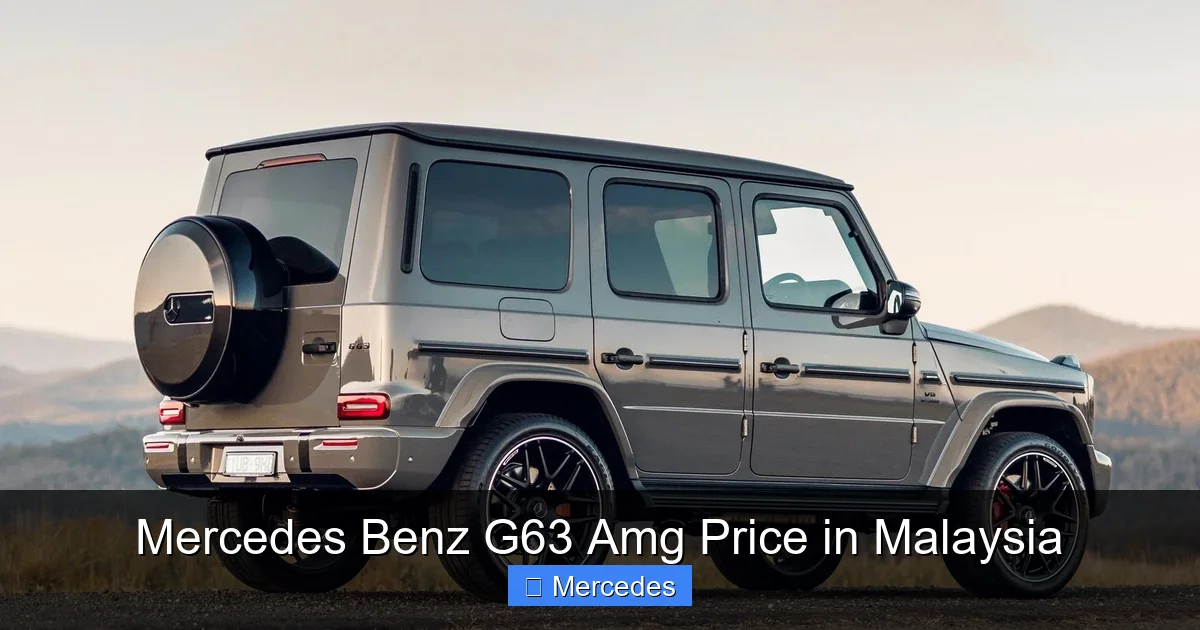 Mercedes Benz G63 Amg Price in Malaysia