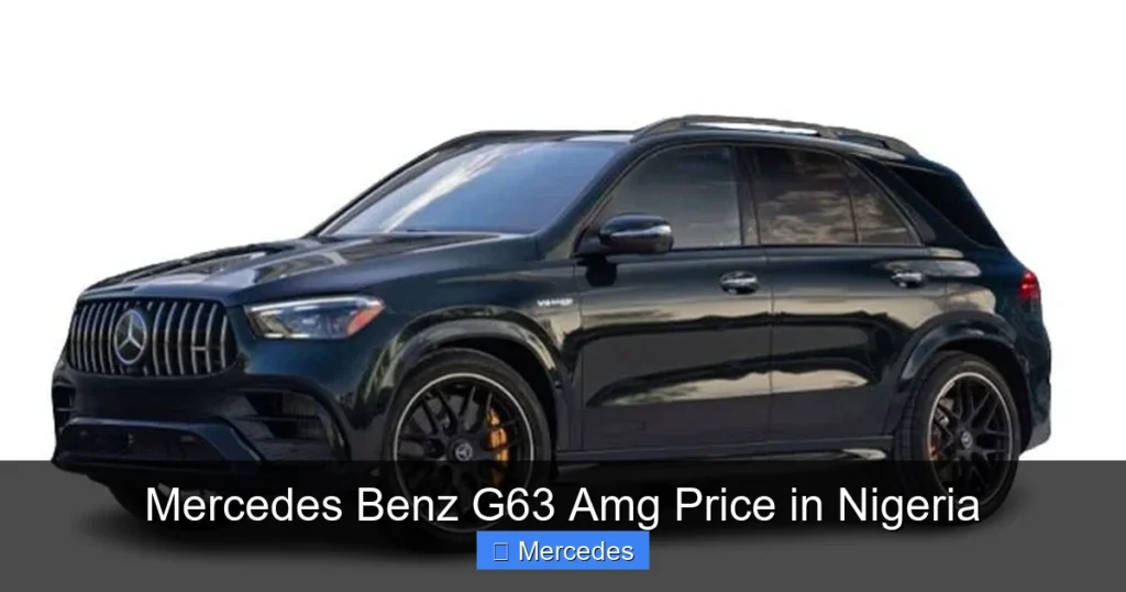 Mercedes Benz G63 Amg Price in Nigeria