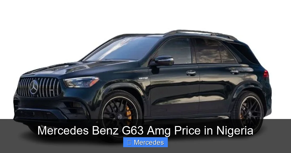 Mercedes Benz G63 Amg Price in Nigeria